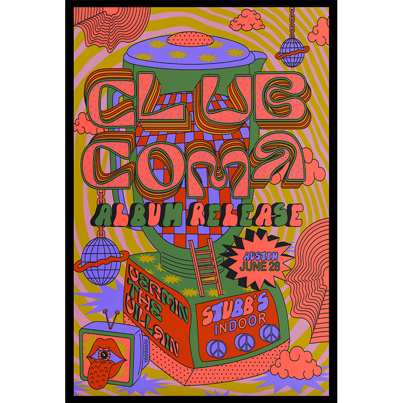 Club Coma Show Jun 28, 2025 Stubb\'s Indoors, Austin, TX Poster