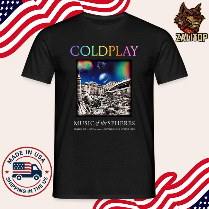 Coldplay Music Of The Spheres World Tour 2025 Denver Tee