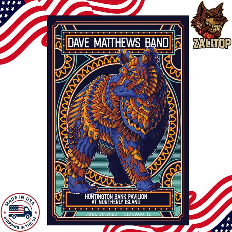 Dave Matthews Band Chicago June 28 Poster
