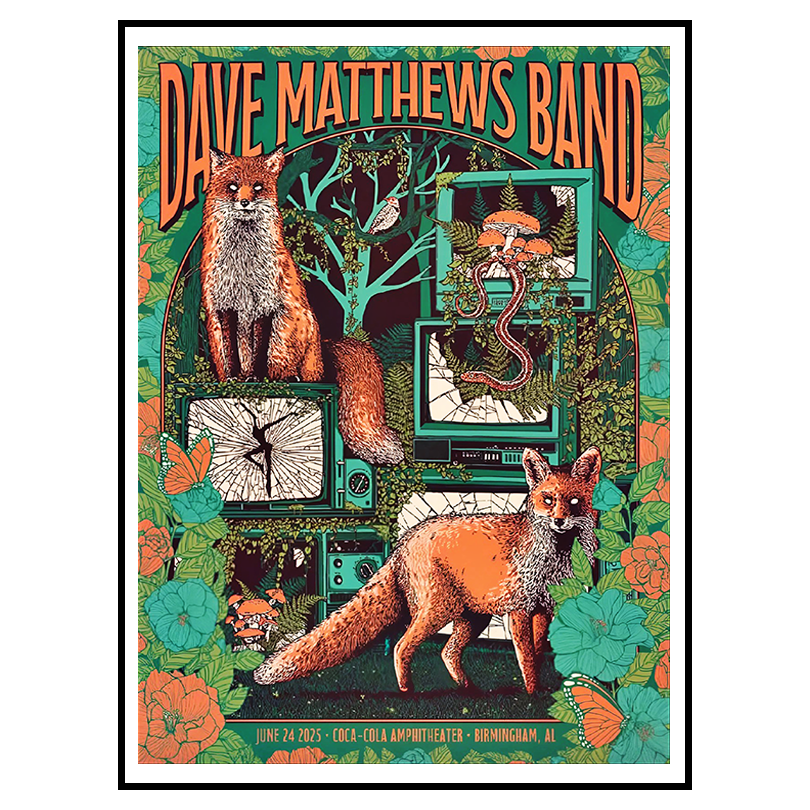 Dave Matthews Band Coca-Cola Amphitheater Poster – 6.24.2025