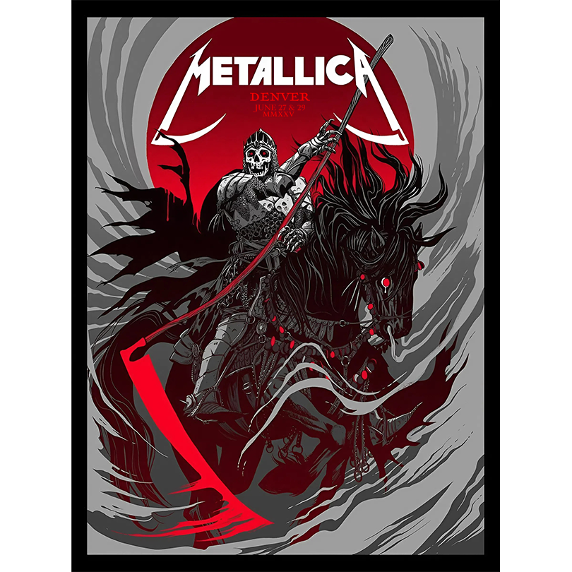 Denver Metallica Poster – M72 Tour 2025