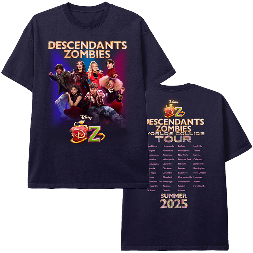 Descendants Zombies Tour Summer 2025 Tee