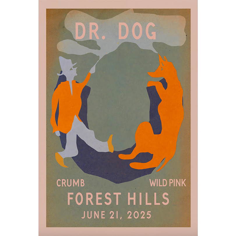 Dr. Dog Live in Forest Hills NY Poster – June 21 2025 – Stadium Concert Art