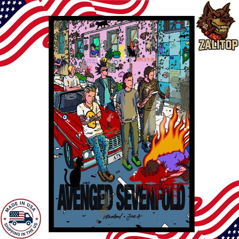 Event Avenged Sevenfold June 4 2025 Istanbul Life Park Poster