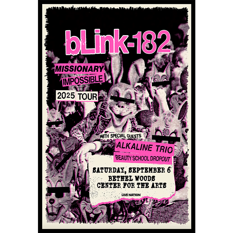 Event Blink-182 06.09.2025 Bethel Concerts Metal Poster