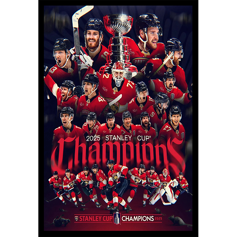 Florida Panthers 2025 Stanley Cup Champions Poster