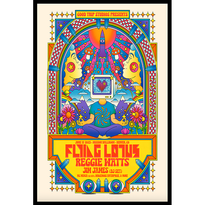 Flying Lotus & Reggie Watts Tour in Denver June 17 2025 Poster