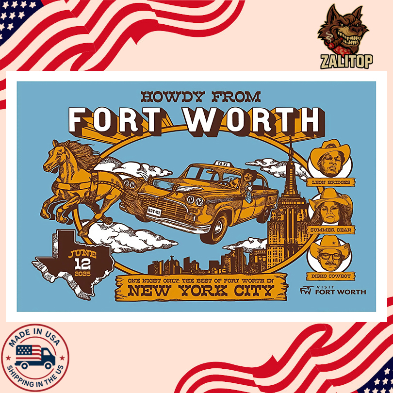 Ft. Worth Texas Poster Fort Worth June 12 2025 Poster