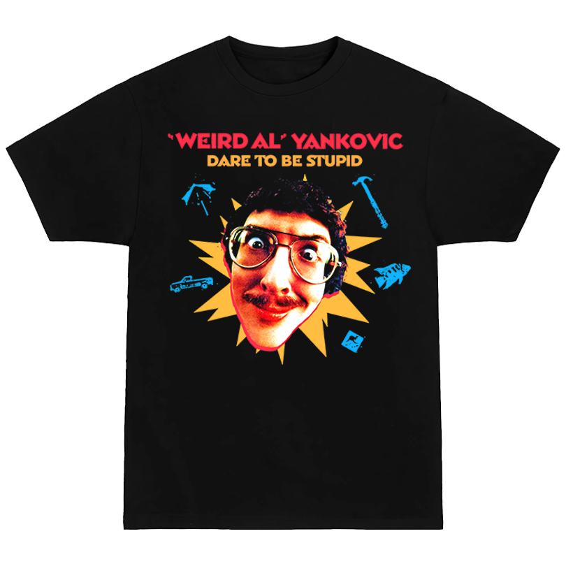 Funny Retro Music Tee – Dare To Be Stupid