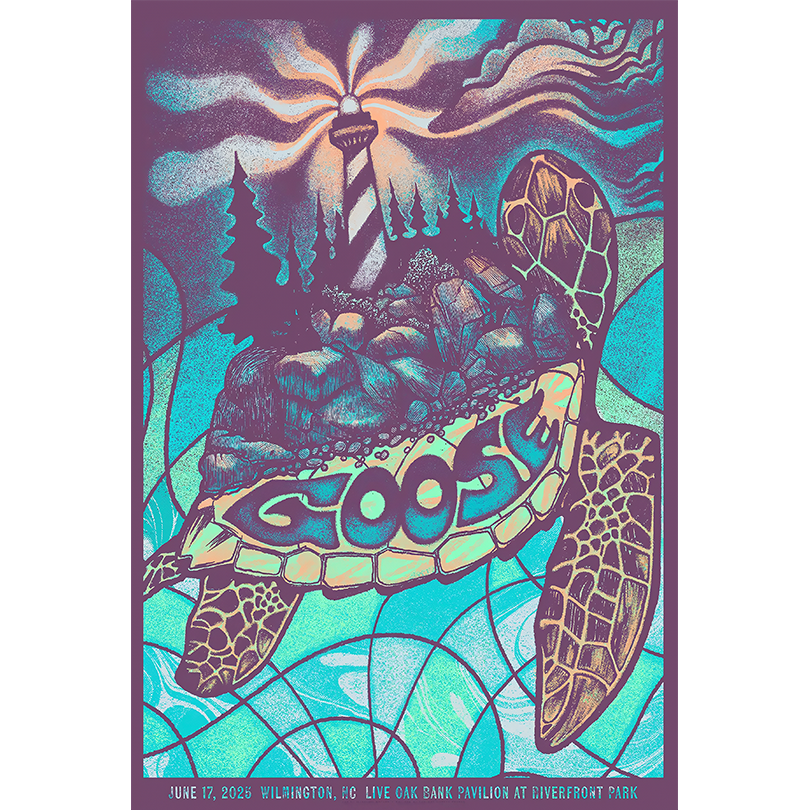 Goose 6-17-2025 Live Oak Band Pavilion, Wilmington, NC Poster