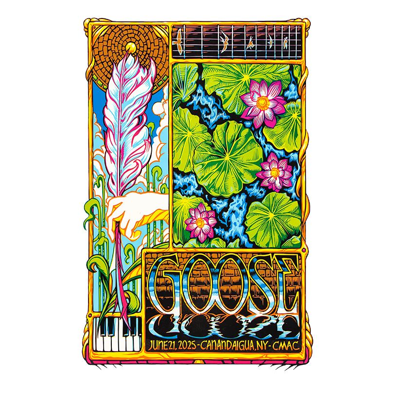 Goose CMAC Poster – June 21 2025 – Canandaigua NY Concert Art