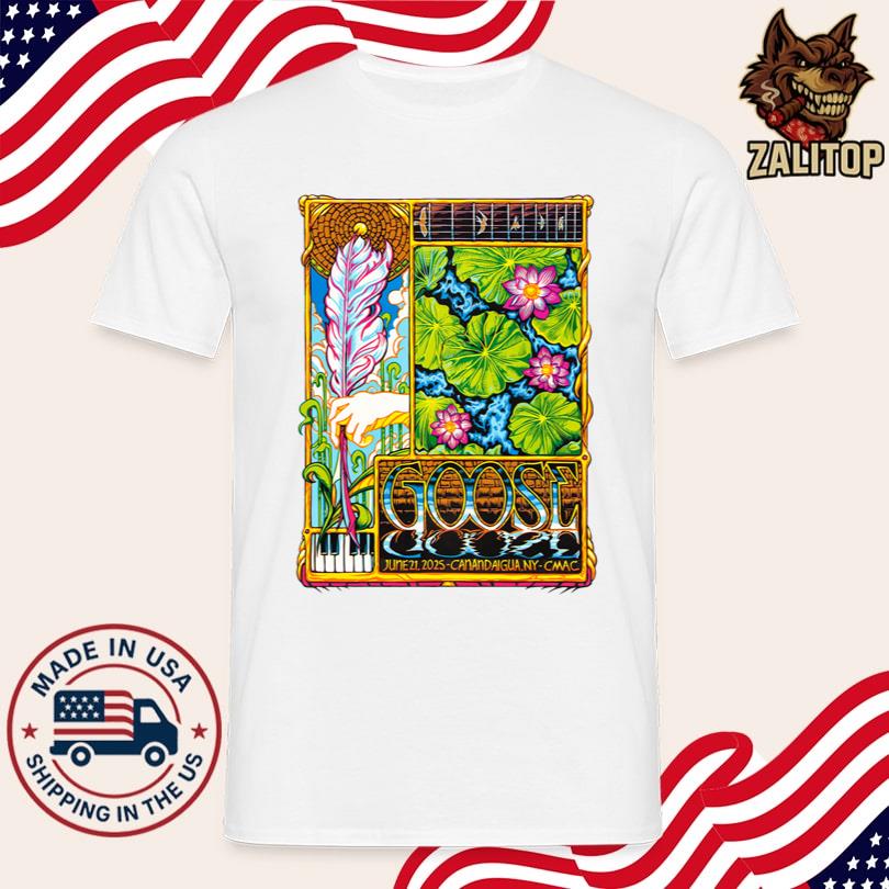 Goose Concert T-Shirt 2025 – Canandaigua NY – June 21 – Official Tour Merch