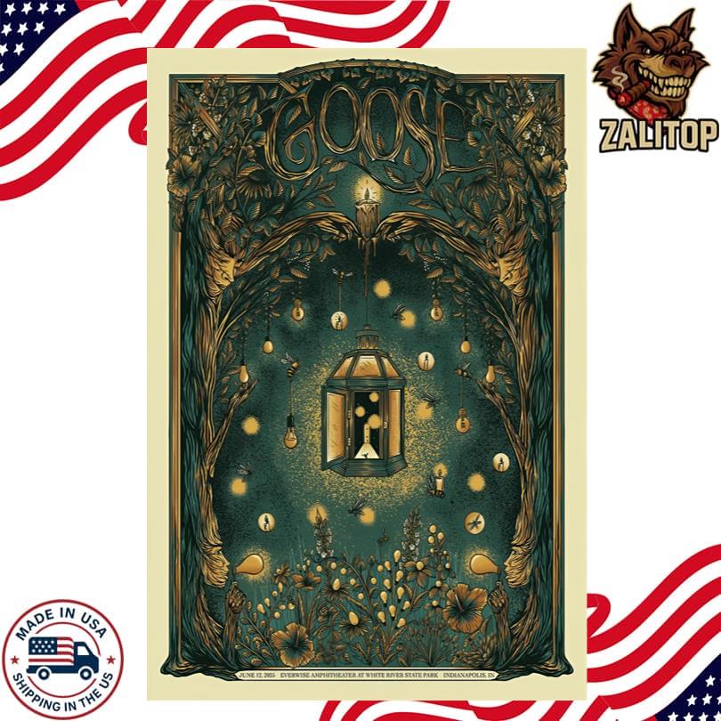 Goose Jun 12 2024 Tour Everwise Amphitheater Indianapolis IN Poster