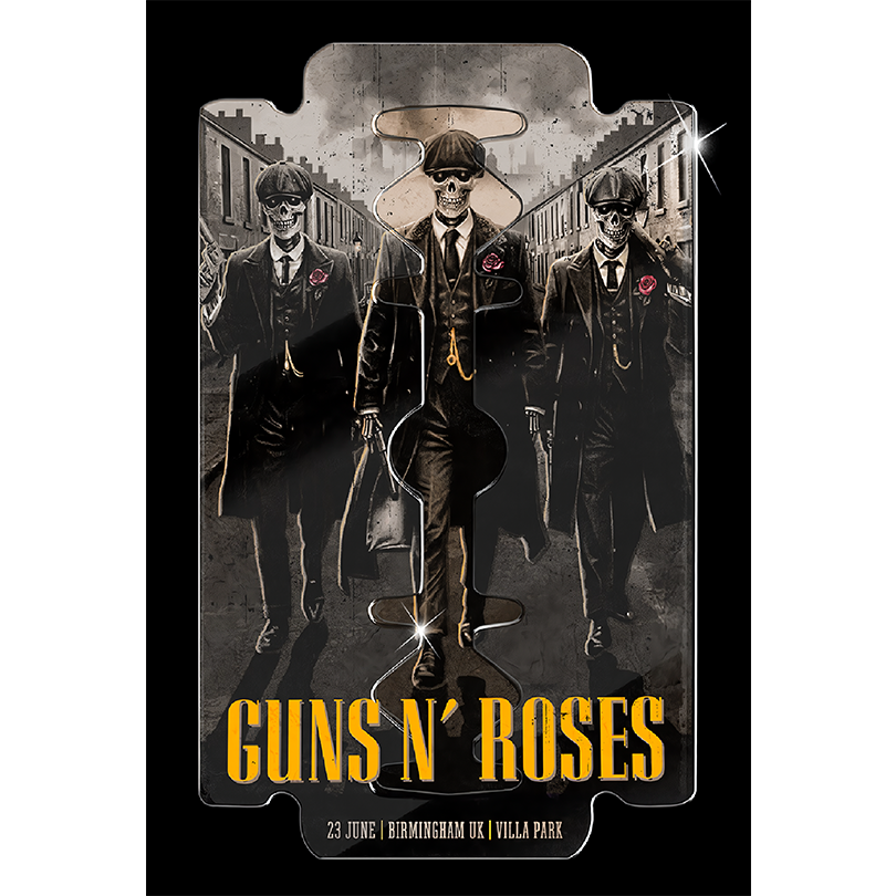 Guns N\' Roses Birmingham Poster – June 23 2025 – Limited Edition Tour Print
