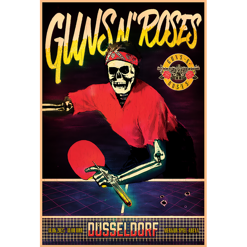 Guns N\' Roses June 18 2025 Düsseldorf Concert Print Merkur Spiel-Arena Poster