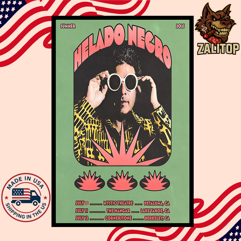 Helado Negro Summer Tour 2025 Poster