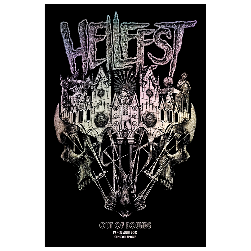 Hellfest Clisson France June 19-22 2025 Out Of Bounds Poster