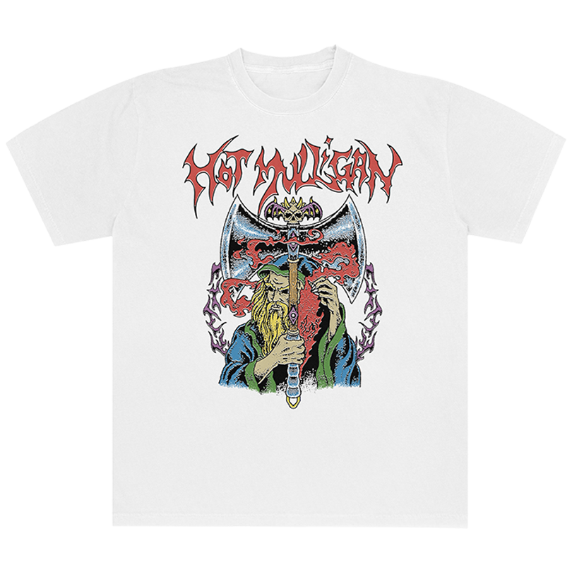 Hot Mulligan Merch Wizard White Tee