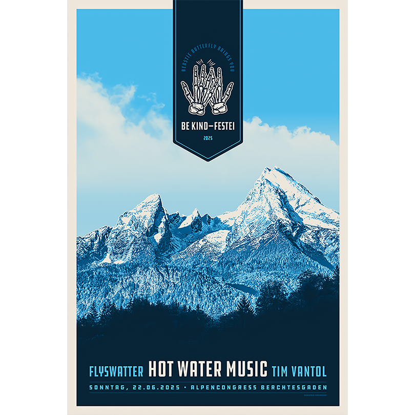 Hot Water Music June 22 2025 Poster – Berchtesgaden Germany – AlpenCongress