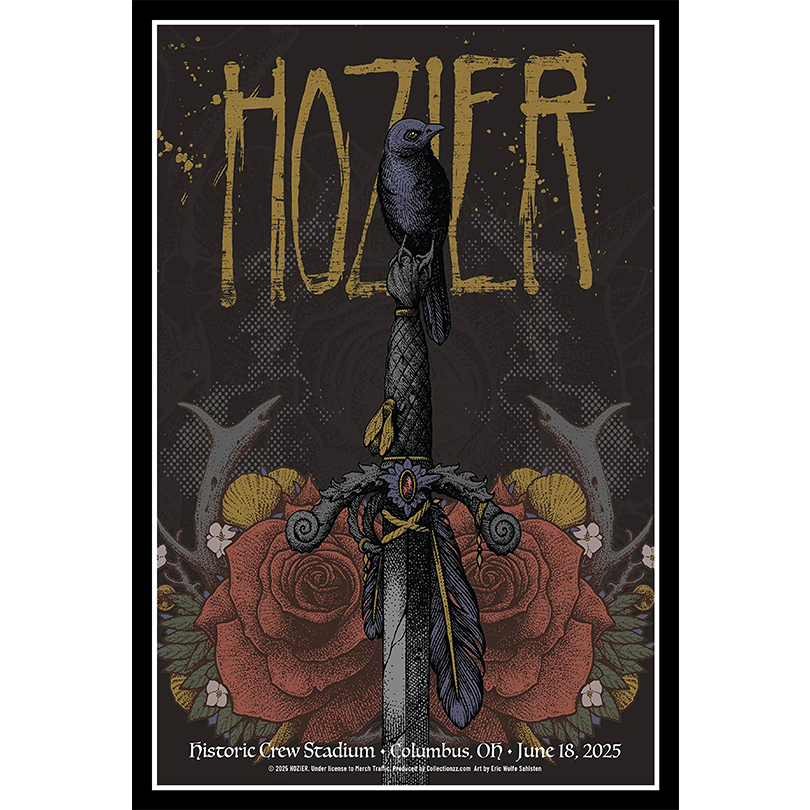 Hozier Historic Crew Stadium Columbus, OH June 18 2025 Poster
