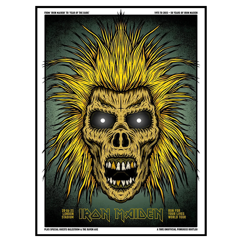 Iron Maiden June 28 Tour Print