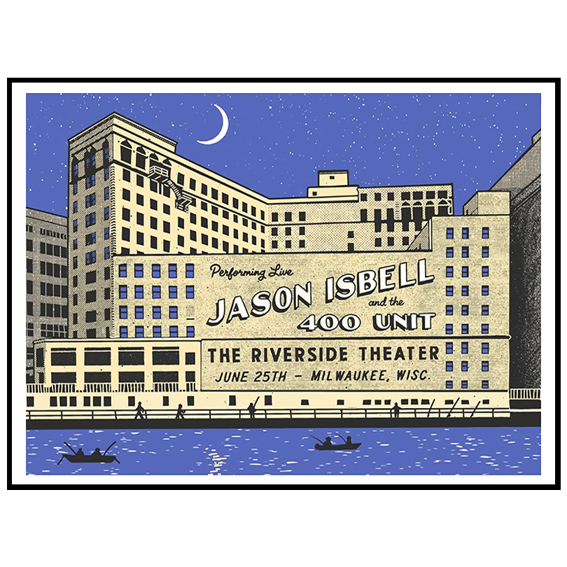 Jason Isbell 2025 Poster – Milwaukee, WI Show