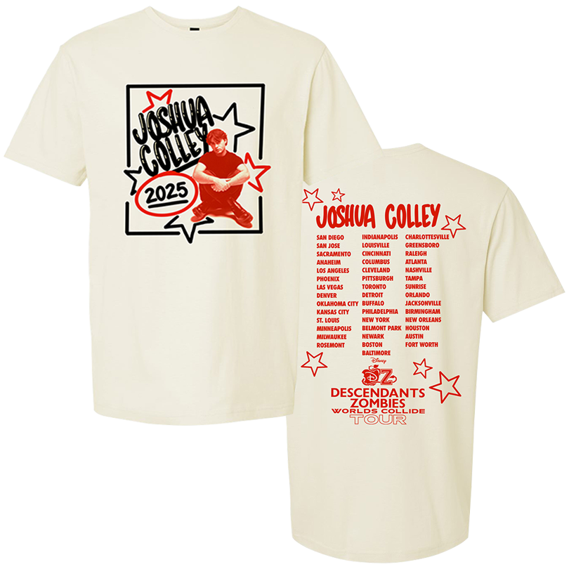 Joshua Colley Cast Worlds Collide Tour 2025 Tee