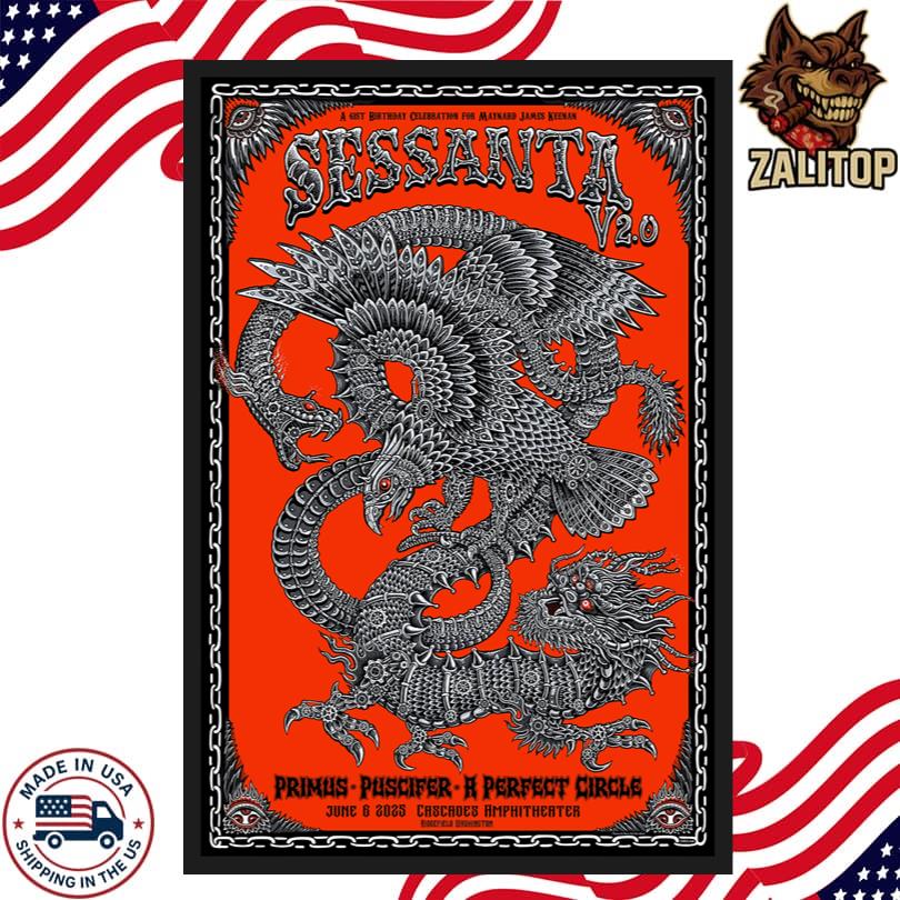June 6, 2025 Sessanta In Ridgefield, WA Tour Poster