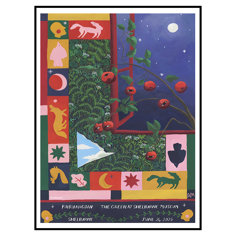 Khruangbin Concert Poster – June 24, 2025 – Shelburne Museum, Vermont