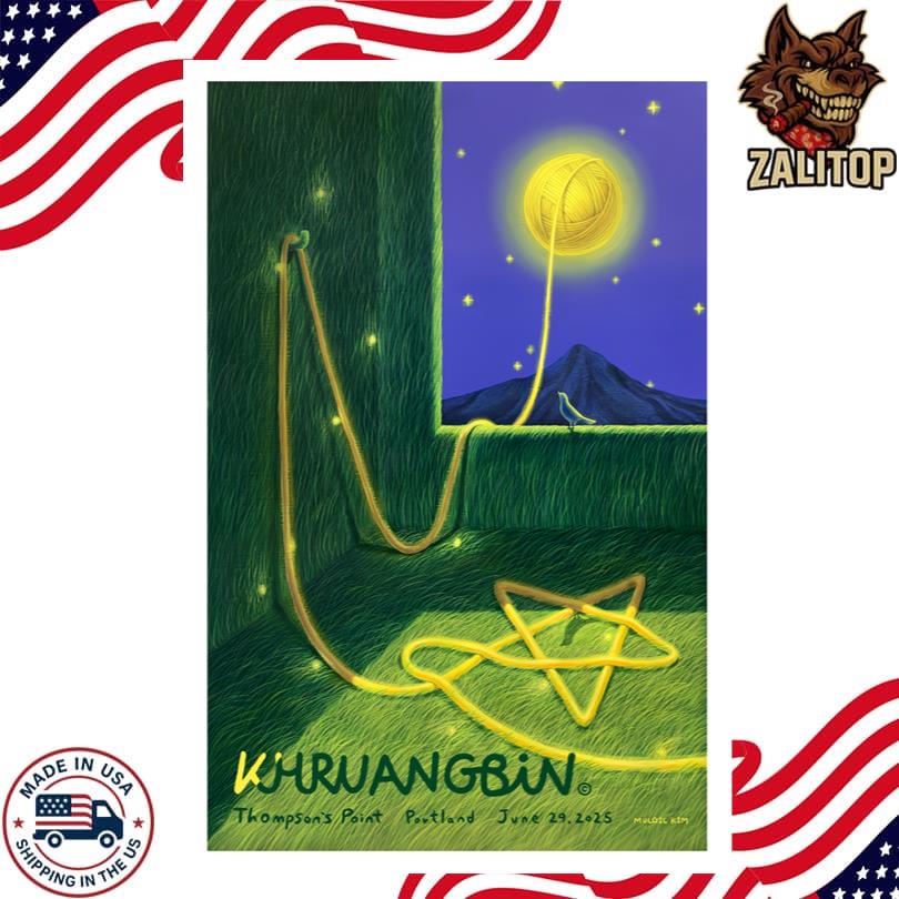 Khruangbin June 29 2025 Poster – Thompson\'s Point, Portland ME
