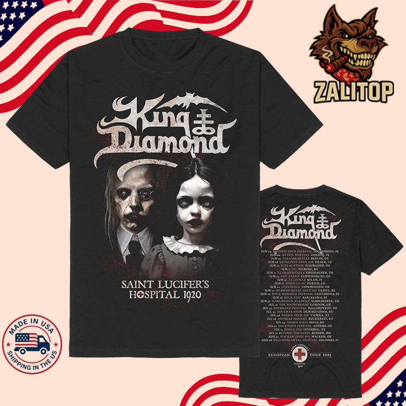 King Diamond Saint Lucifer\'s European Tour 2025 T-Shirts