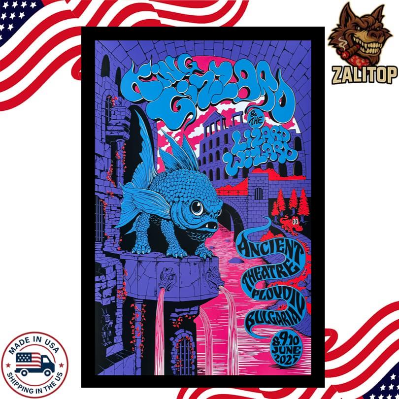 King Gizzard & The Lizard Wizard Shows in Plovdiv, Bulgaria Jun 9 2025 Poster