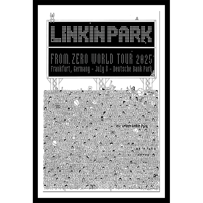 Linkin Park Frankfurt Deutsche Bank Park, 08 Jul 2025 Poster