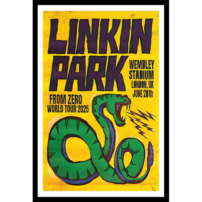 Linkin Park From Zero World Tour 2025 London June 28 Poster