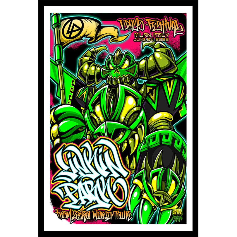 Linkin Park FZ 2025 Tour Milan Poster June 24th