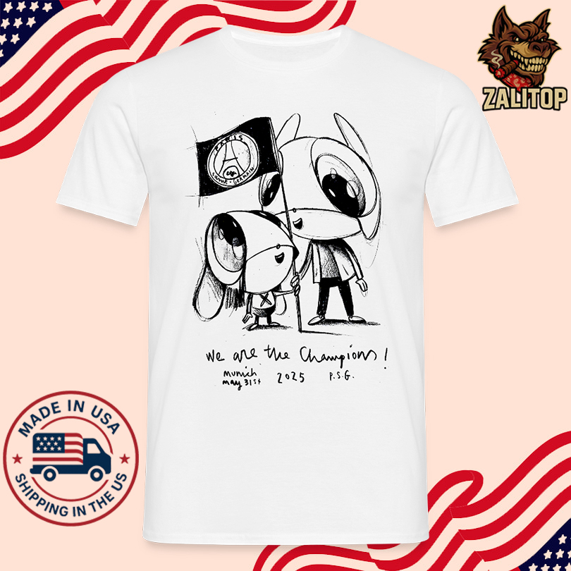 Luis Enrique Daughter Xana PSG We Are The Champion T Shirt