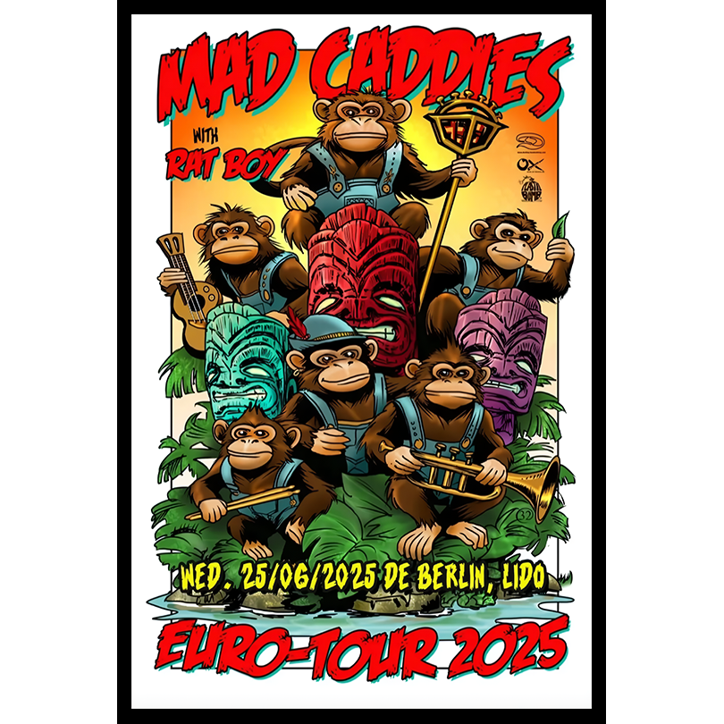 Mad Caddies x Rat Boy Lido Berlin Poster June 25 2025 Limited Edition Print