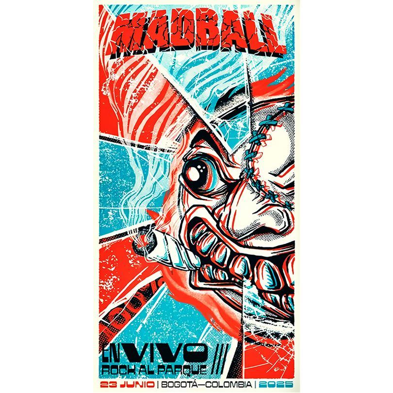 Madball Colombia Tour Poster Rock Al Parque Bogotá – June 23, 2025