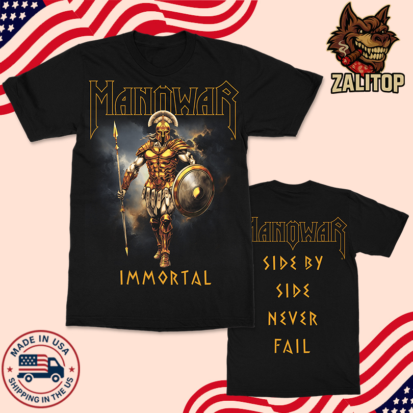 Manowar Merch Immortal 2025 Tour Shirt