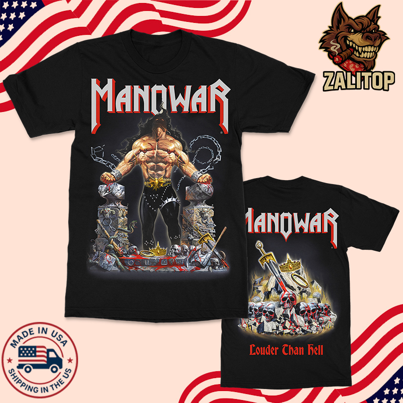 Manowar Merch Louder Than Hell 2025 Shirt