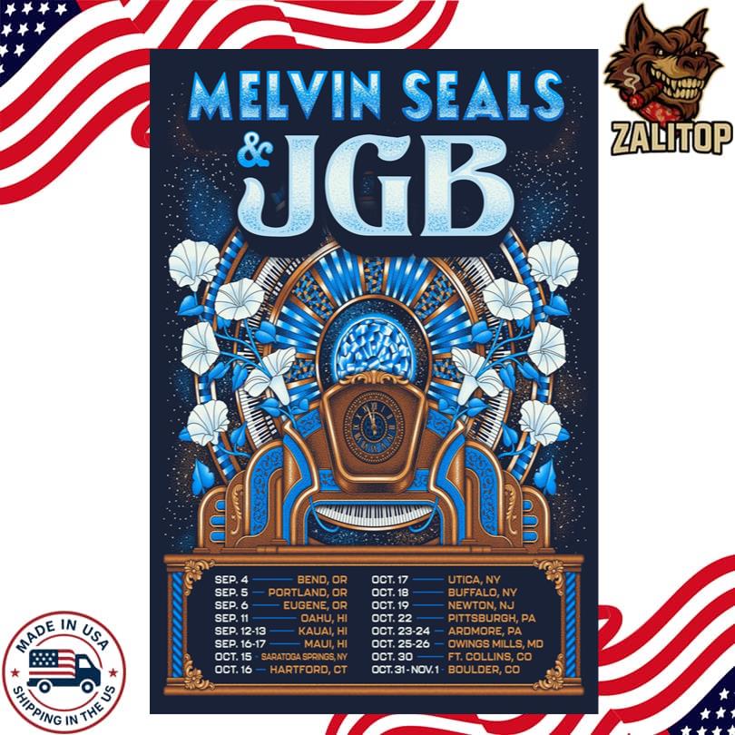 Melvin Seals and JGB West Coast for September and East Coast October 2025 Poster