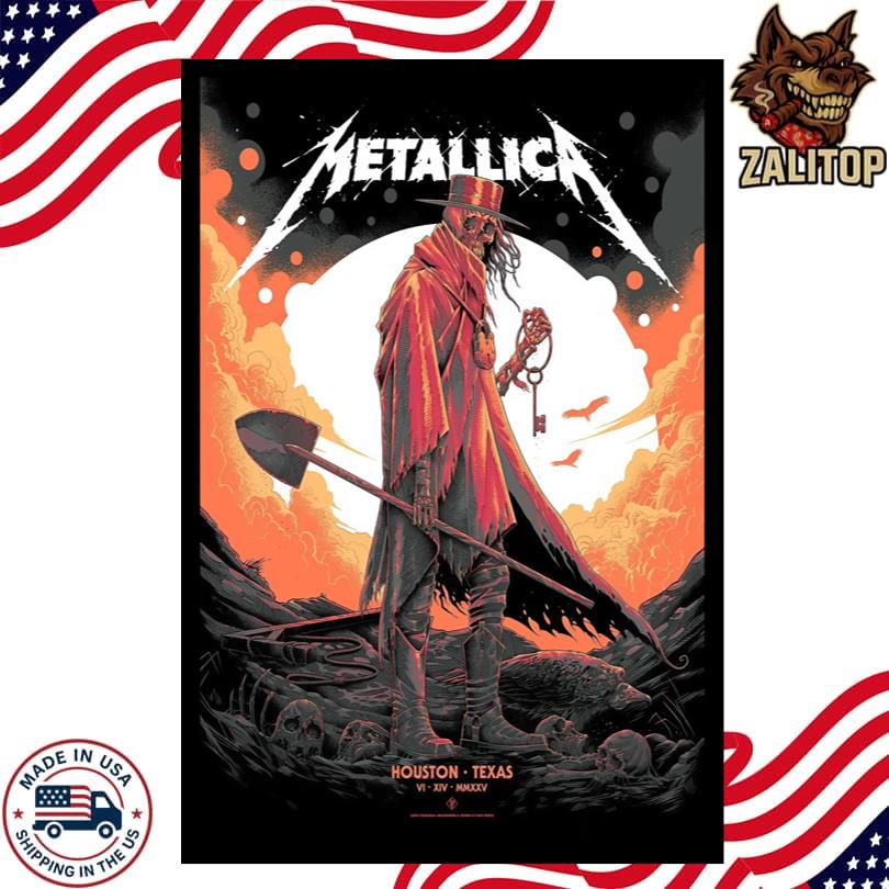 Metallica at NRG Stadium in Houston, Texas on June 14 2025 Poster