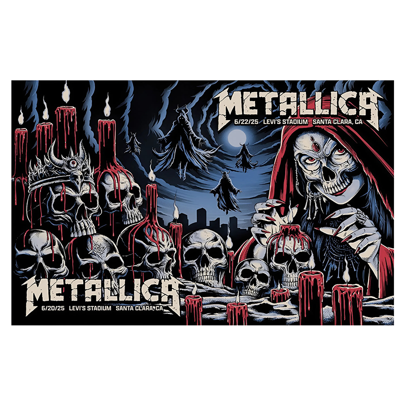 Metallica’s M72 World Tour ’25 Santa Clara Poster