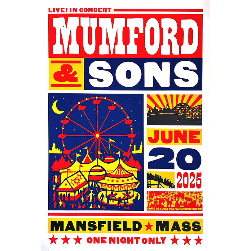 Mumford & Sons - 2025 Tour Poster Jun 20 Xfinity Center