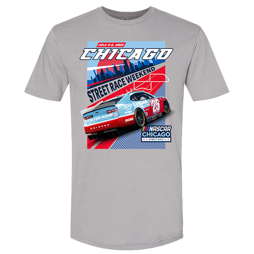 NASCAR 2025 NASCAR Chicago Street Race Event Car T-Shirt