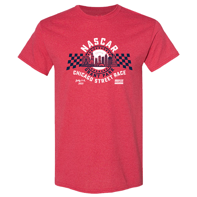 NASCAR 2025 NASCAR Chicago Street Race Retro Event Logo T-Shirt