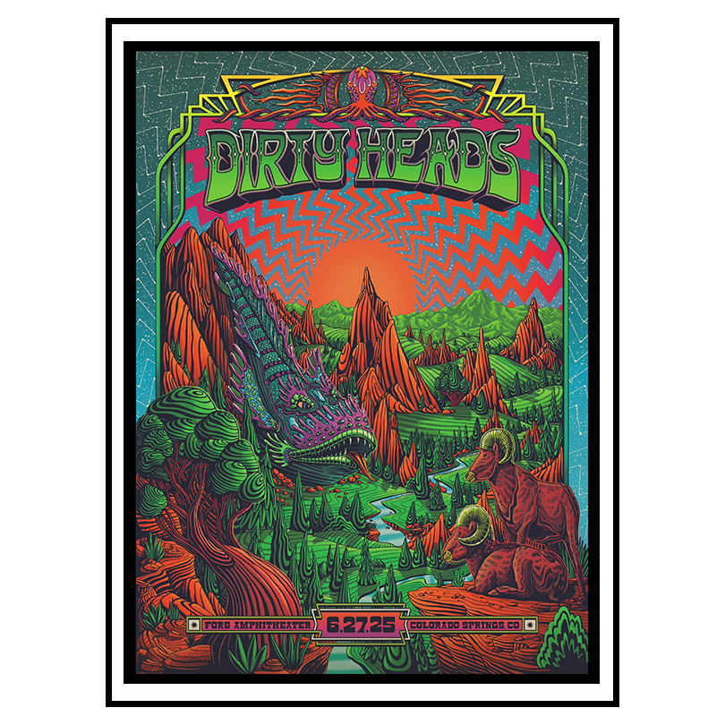 Official Dirty Heads in Colorado, June 27, 2025 Tour Poster