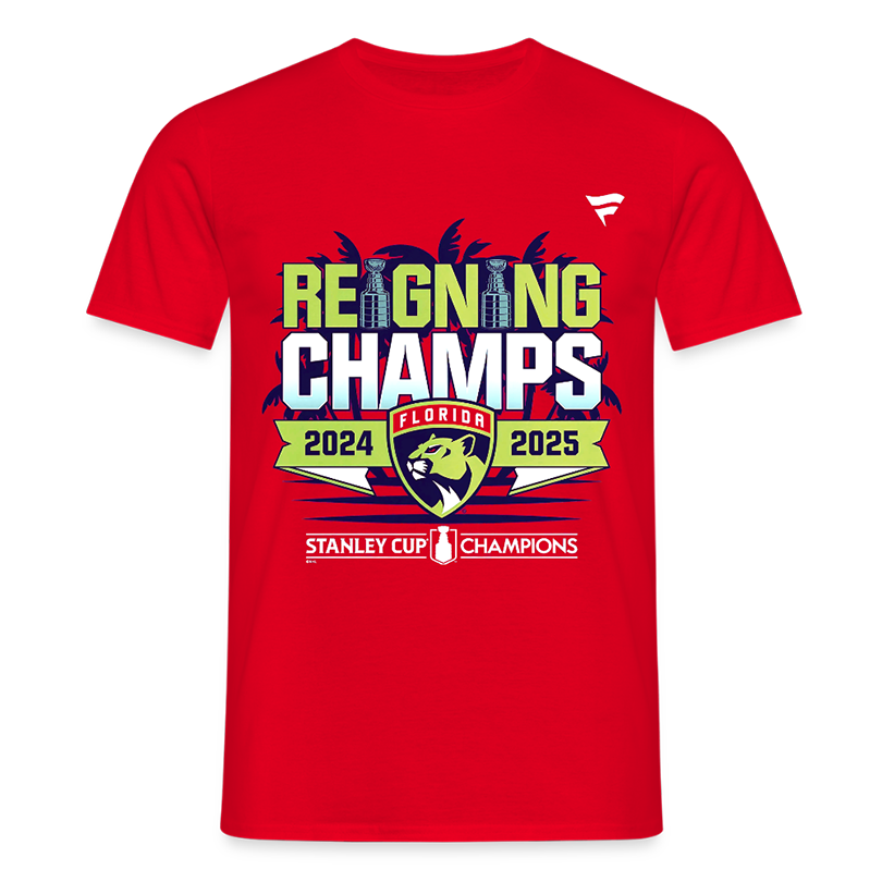 Official Florida Panthers 2024-2025 Back-to-Back Stanley Cup Champions Parade T-Shirt