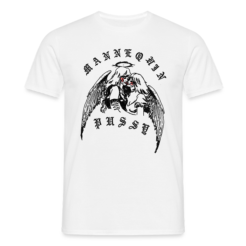 Official Mannequin Pussy Angel Kiss Ringer Tee