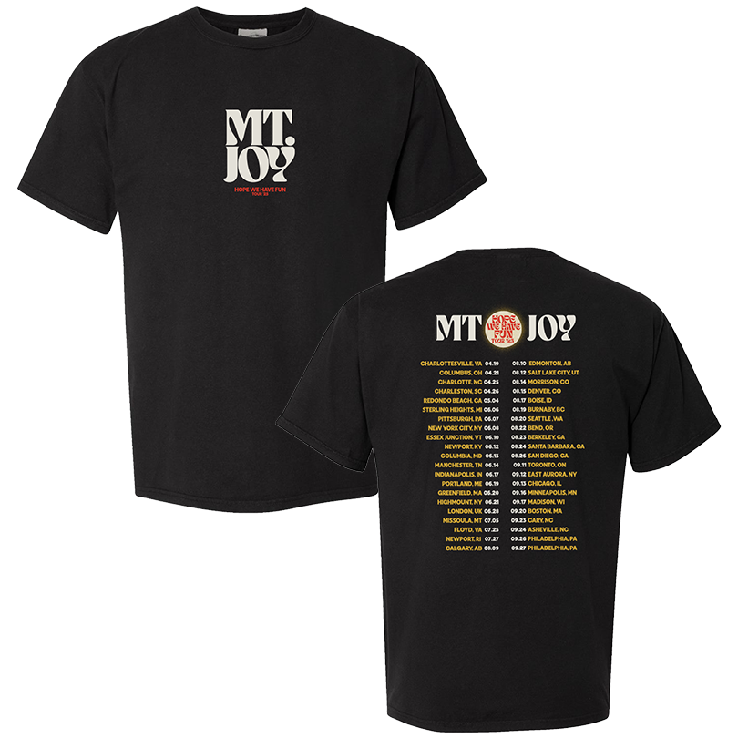 Official Mt. Joy We Have Fun 2025 Tour Tee
